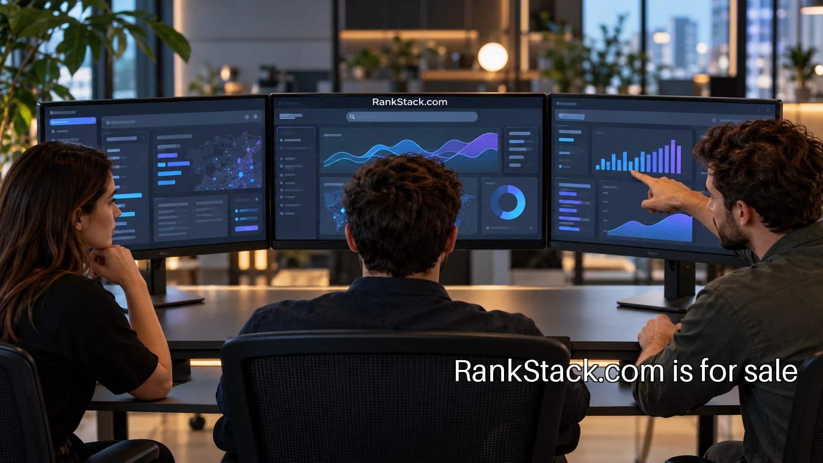 Search product team reviewing evidence in a bright studio